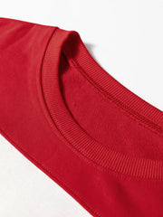 Colorblock Drop Shoulder Baggy Sweatshirt