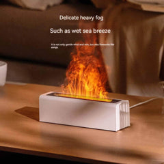 Colorful Flame Simulation USB Plug-in Diffuser for Office and Home - Fragrance and Humidification