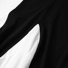 Contrast Mini Cami Dress with Flared Hem