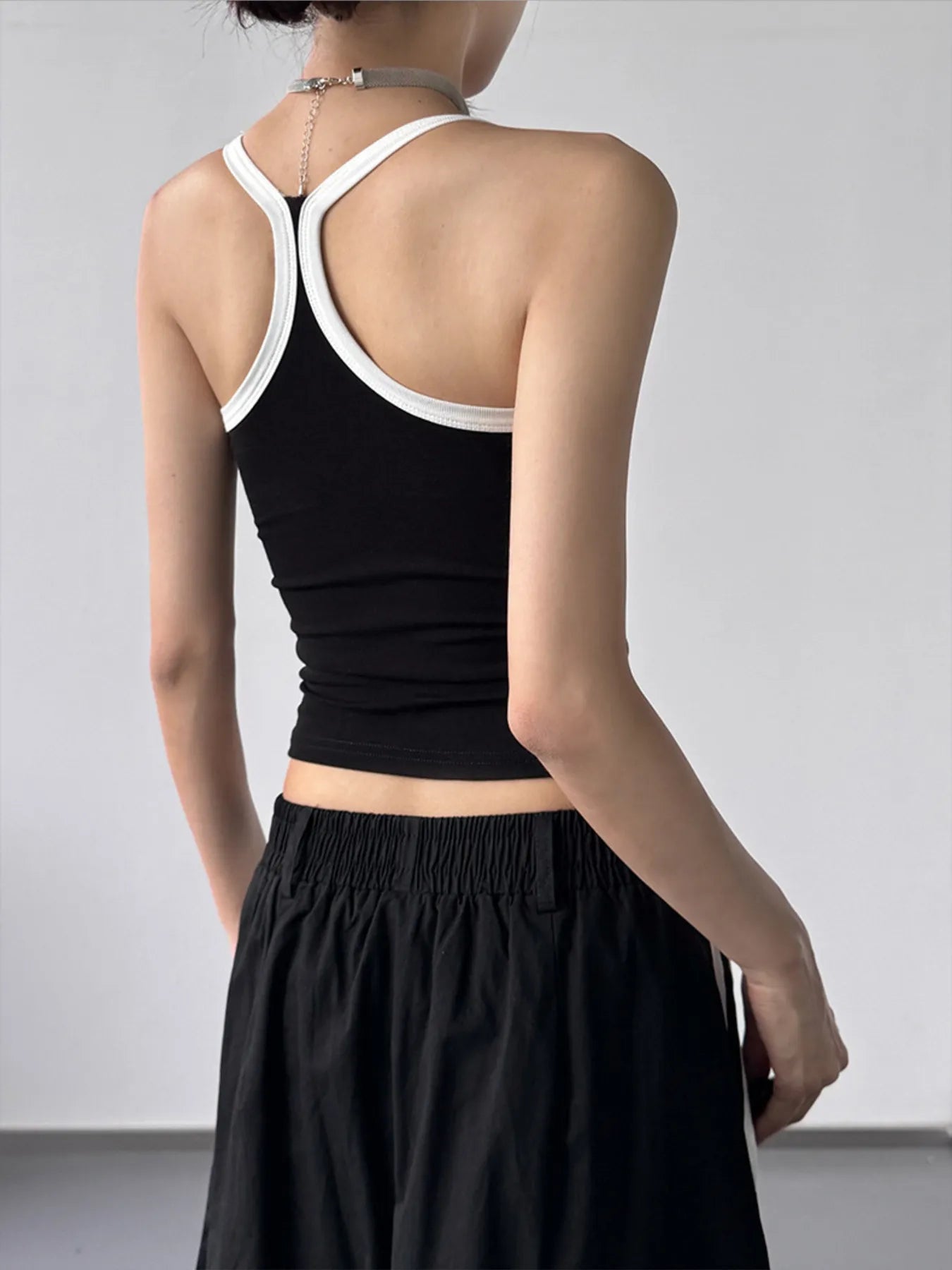 Contrast Trim Cami Top