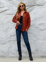 Corduroy Button-Up Shirt