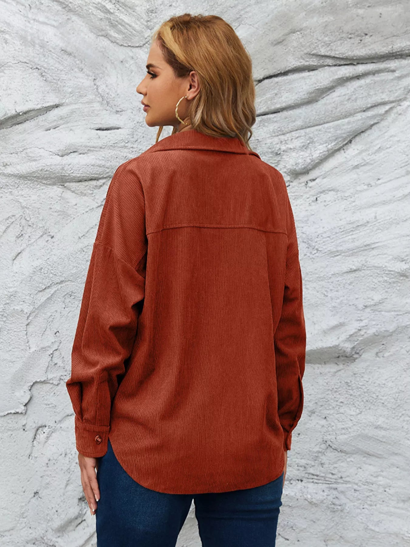 Corduroy Button-Up Shirt