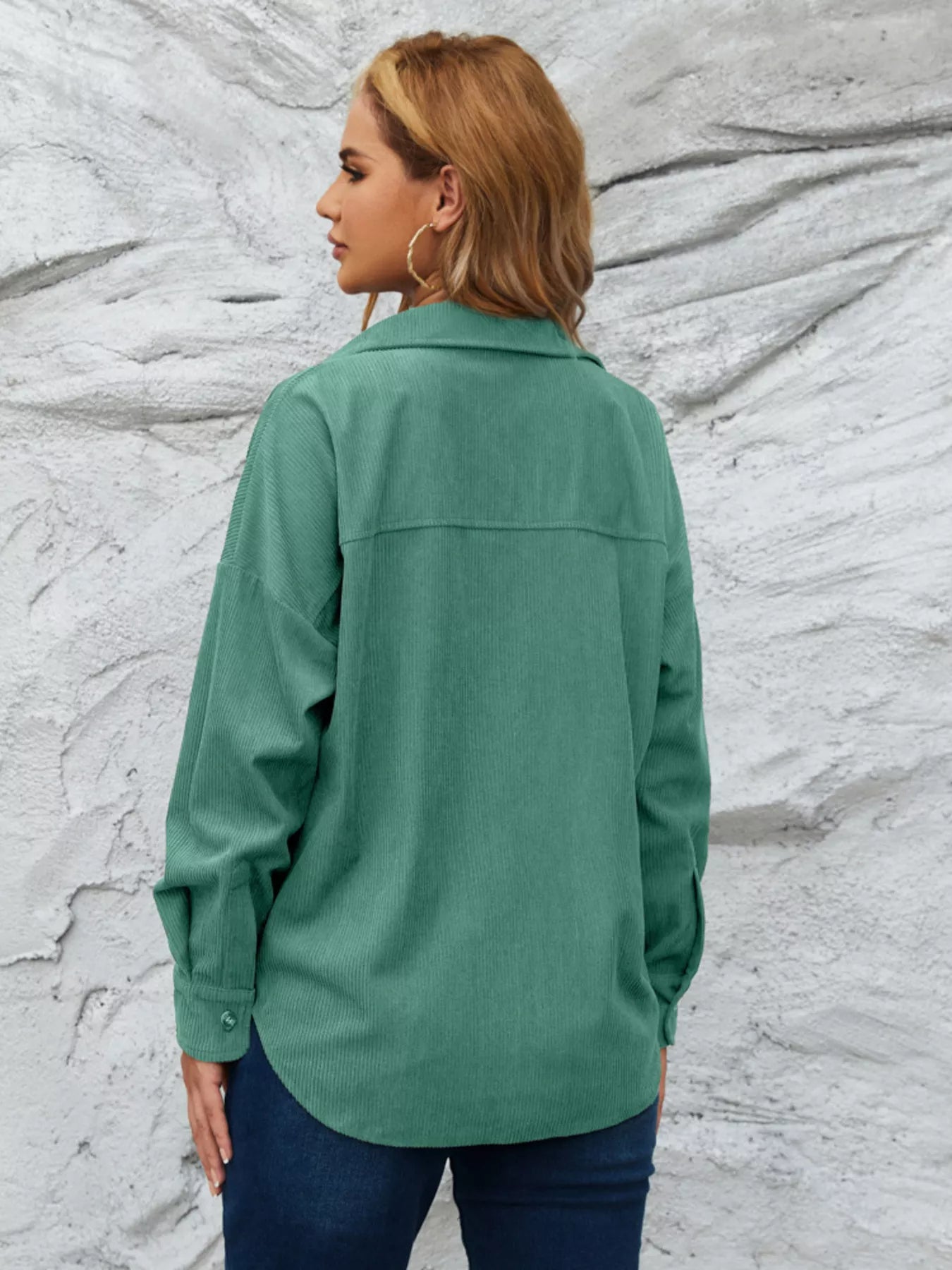 Corduroy Button-Up Shirt