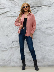 Corduroy Button-Up Shirt