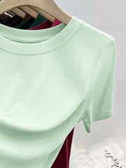 Crew Neck Short Sleeve T-Shirt