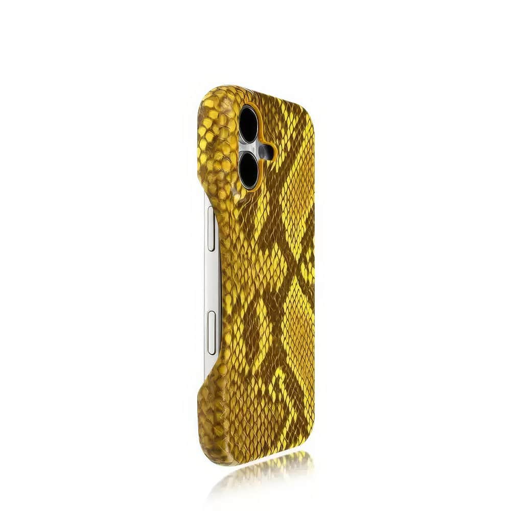 Croc Textured Deluxe ShockProof iPhone Case iPhone 11 / Yellow