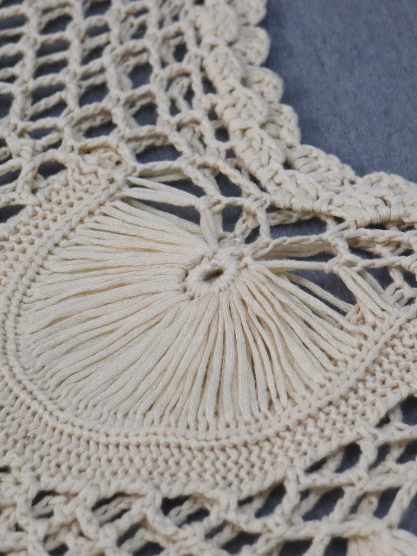 Crochet Fringe Beach Cover Up