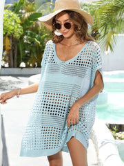 Crochet Knit Beach Cover Up Dress
