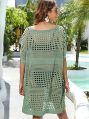 Crochet Knit Beach Cover Up Dress