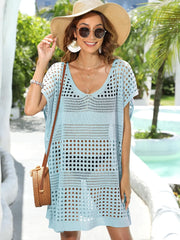 Crochet Knit Beach Cover Up Dress
