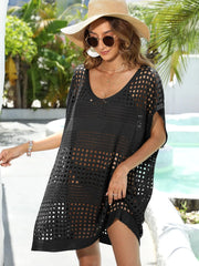 Crochet Knit Beach Cover Up Dress
