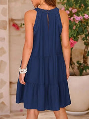 Crochet Lace Tiered Summer Dress