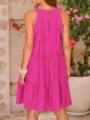 Crochet Lace Tiered Summer Dress