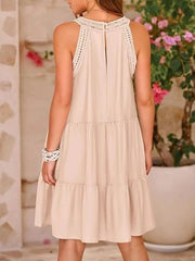 Crochet Lace Tiered Summer Dress