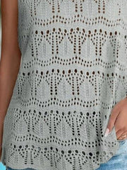 Crochet Sleeveless Sweater Vest