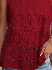 Crochet Sleeveless Sweater Vest