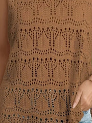 Crochet Sleeveless Sweater Vest
