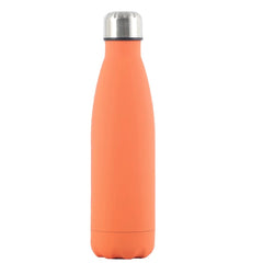 Custom insulated water bottle for hot and cold drinks, ideal wedding and bridesmaid gifts orange / white text