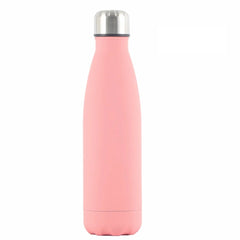 Custom insulated water bottle for hot and cold drinks, ideal wedding and bridesmaid gifts pink / white text
