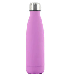 Custom insulated water bottle for hot and cold drinks, ideal wedding and bridesmaid gifts purple / white text