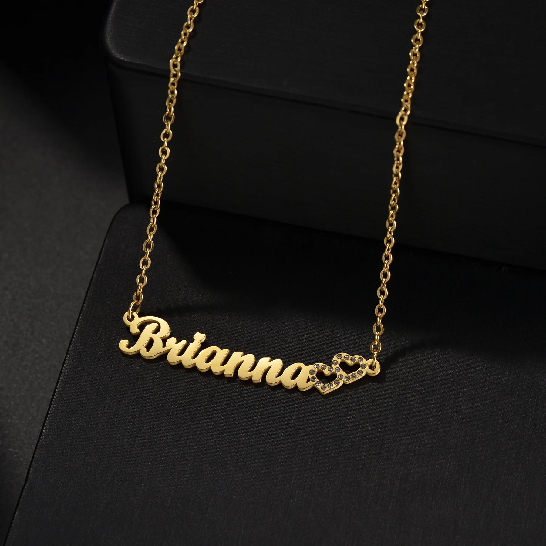 Custom Zircon Letter Name Necklace for Women
