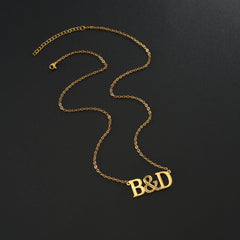 Custom Zircon Letter Name Necklace for Women