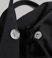 Cute Black and White Plush Face Pocket Schoolbag