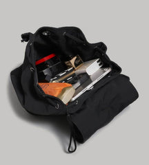 Cute Black and White Plush Face Pocket Schoolbag