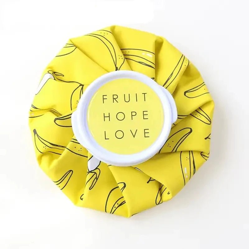 Cute Cartoon Cold and Hot Compress Bag for Repeated Use - Household Water-Filled Children's Cooling Ice Packs light yellow