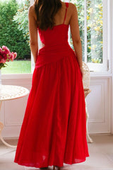 Cutout Back V-Neck Dress