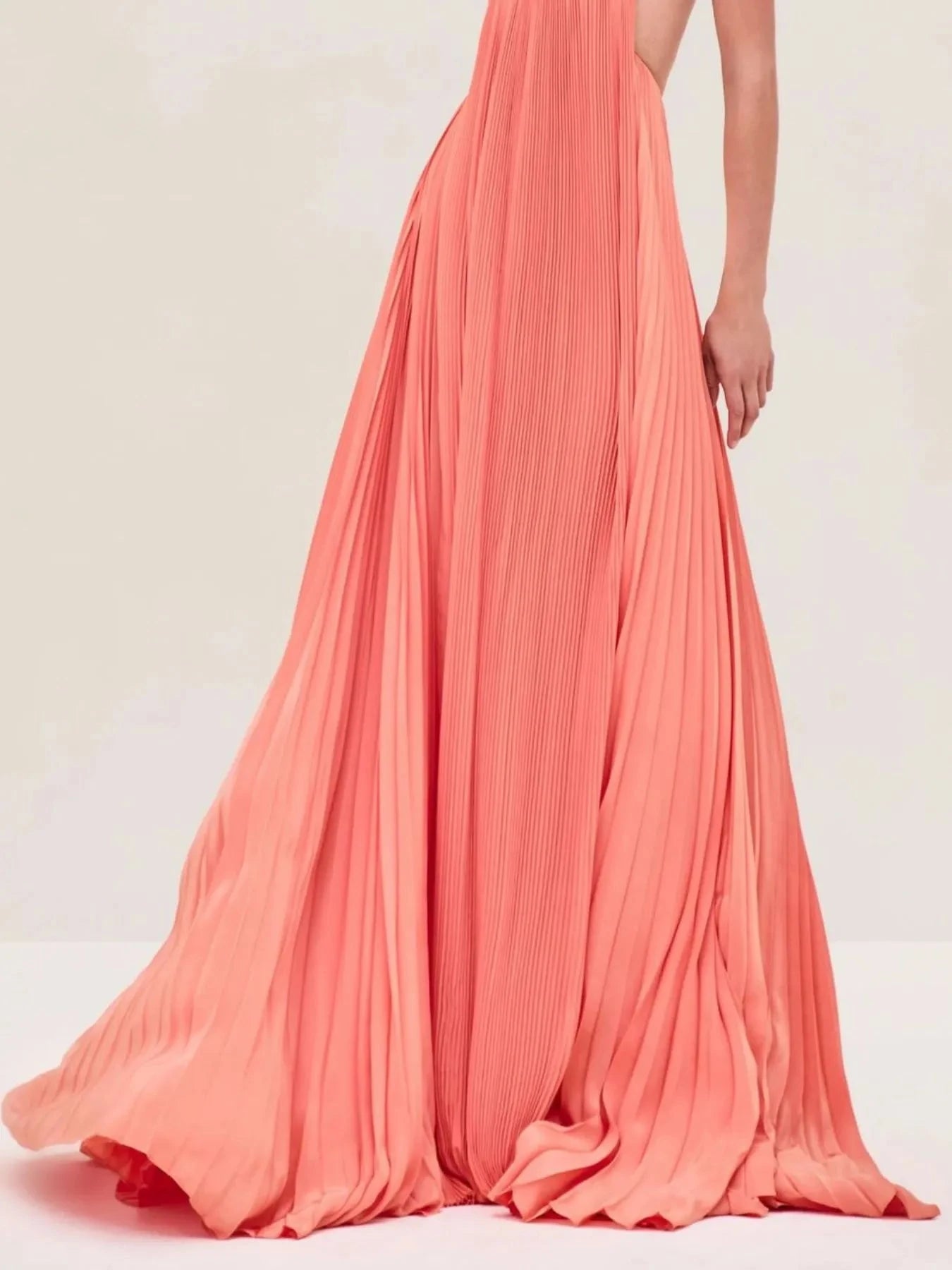 Cutout Ruched Maxi Cami Dress