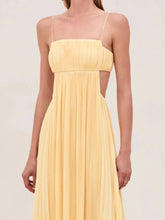 Cutout Ruched Maxi Cami Dress Yellow / S