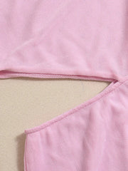 Cutout Single Shoulder Mini Dress