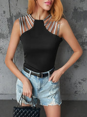 Cutout Sleeveless Tank Top