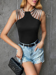 Cutout Sleeveless Tank Top