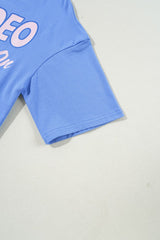 Camiseta gráfica de manga corta con cuello redondo