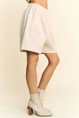 Davi & Dani Contrast Seam Top and Short Set