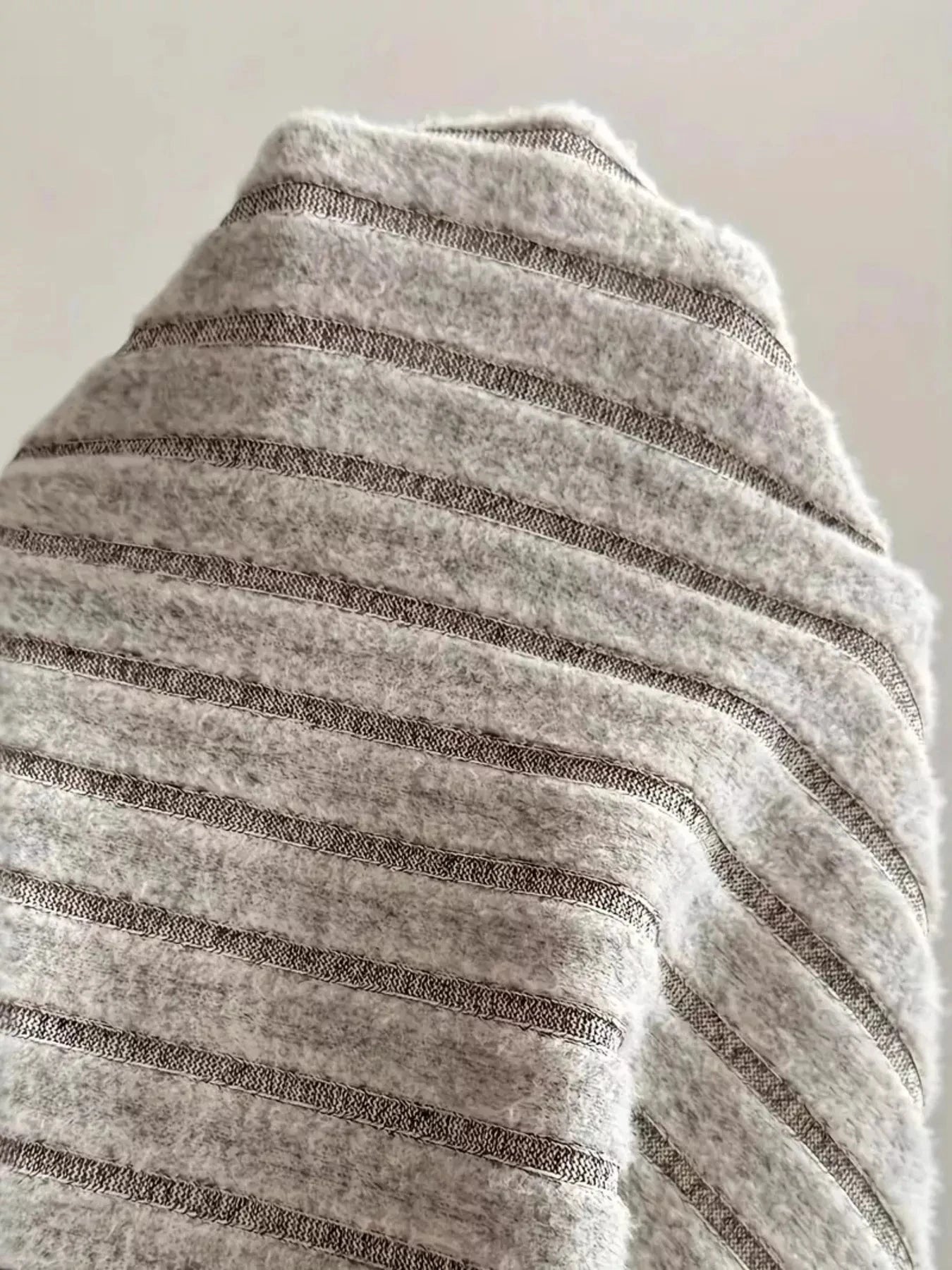 Decor Button Ribbed Long Sleeve Top