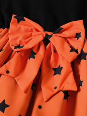 childrens-halloween-pumpkin-print-bowknot-long-sleeve-dress-02