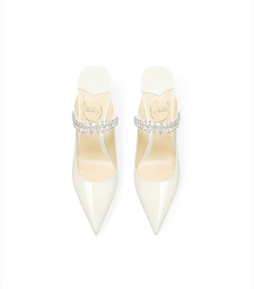 Diamante Decor Open Back Cut Out Heels