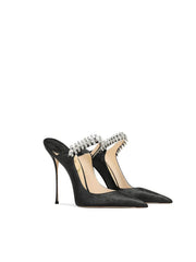 Diamante Decor Open Back Cut Out Heels