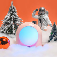 Divoom Planet-9 Decorative Mood Lamp - Programmable RGB LED Light Effects, Neon Atmosphere Bedside Lamp with Music Control