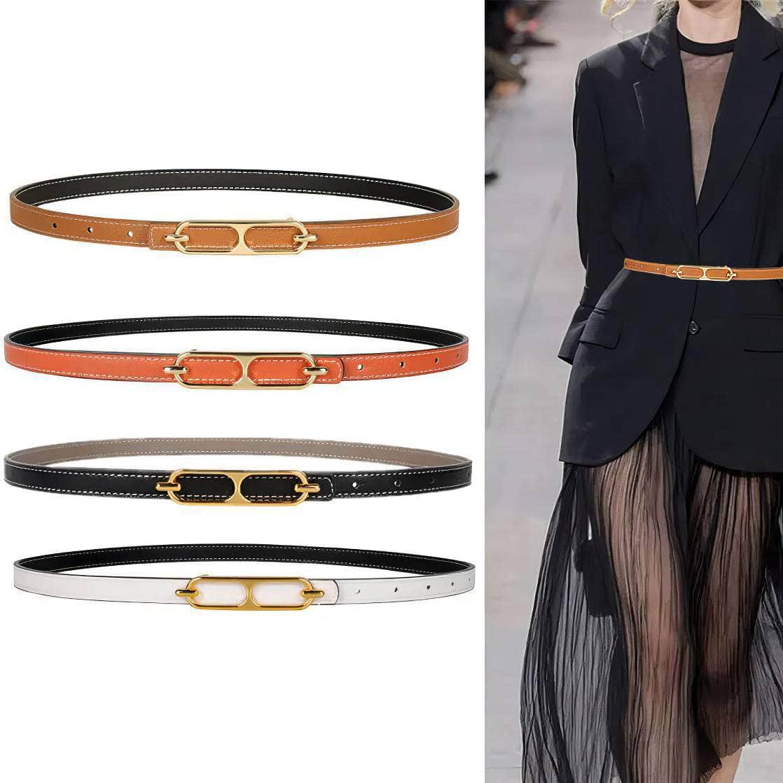 Double-Sided Women's Thin Belt