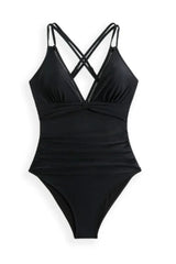 Double Spaghetti Strap One-Piece Swimwear