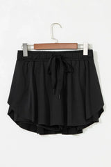 Drawstring Active Skorts