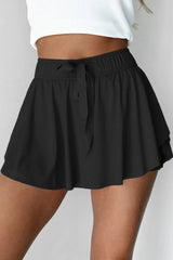 Drawstring Active Skorts