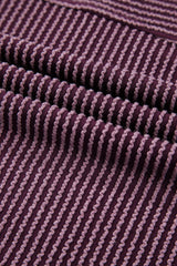 Camiseta de manga corta con cuello alto y punto acordonado