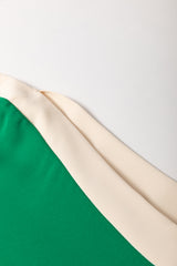 Blusa de media manga con cuello barco