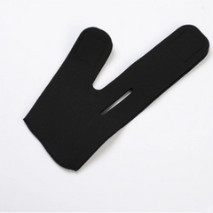 Elastic Face Slimming Bandage: Chin Lift and V Line Shaper black