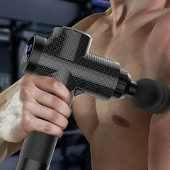 Electric Percussion Massage Gun for Deep Tissue Relaxation Type C Charge / CHINA / Black